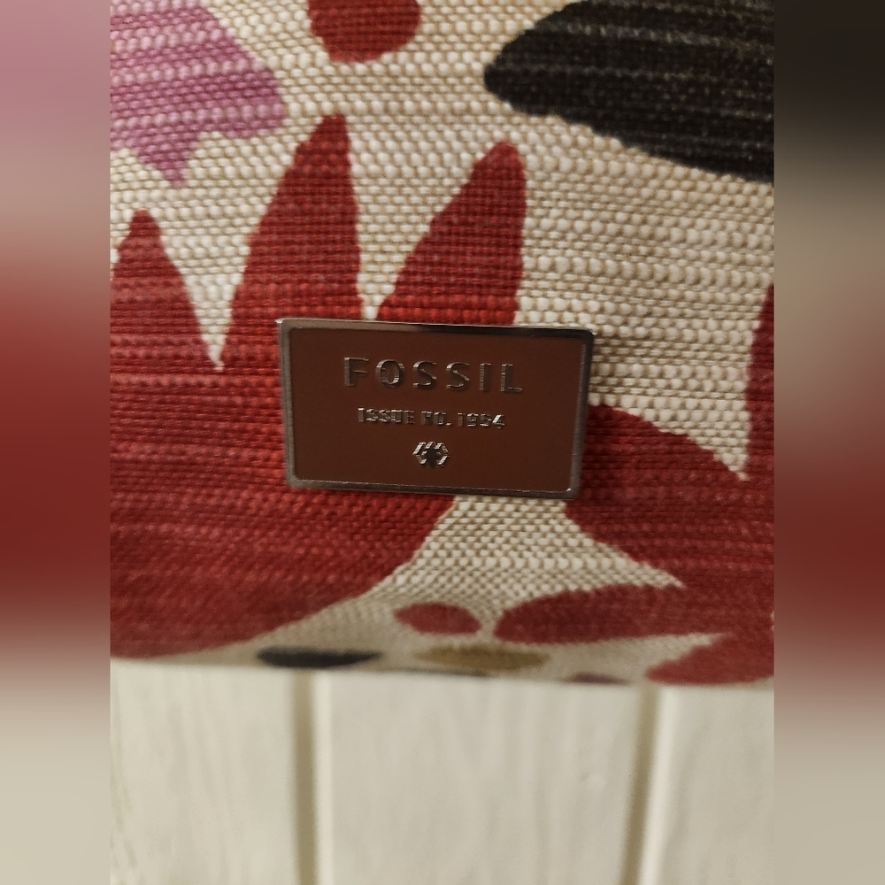 Fossil Floral Handbag Purse Crossbody - Picture 7 of 16